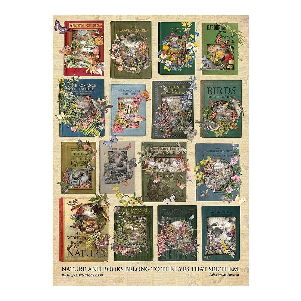 Cobble Hill 1000 Piece Puzzle - The Nature of Books - Sample Poster Included