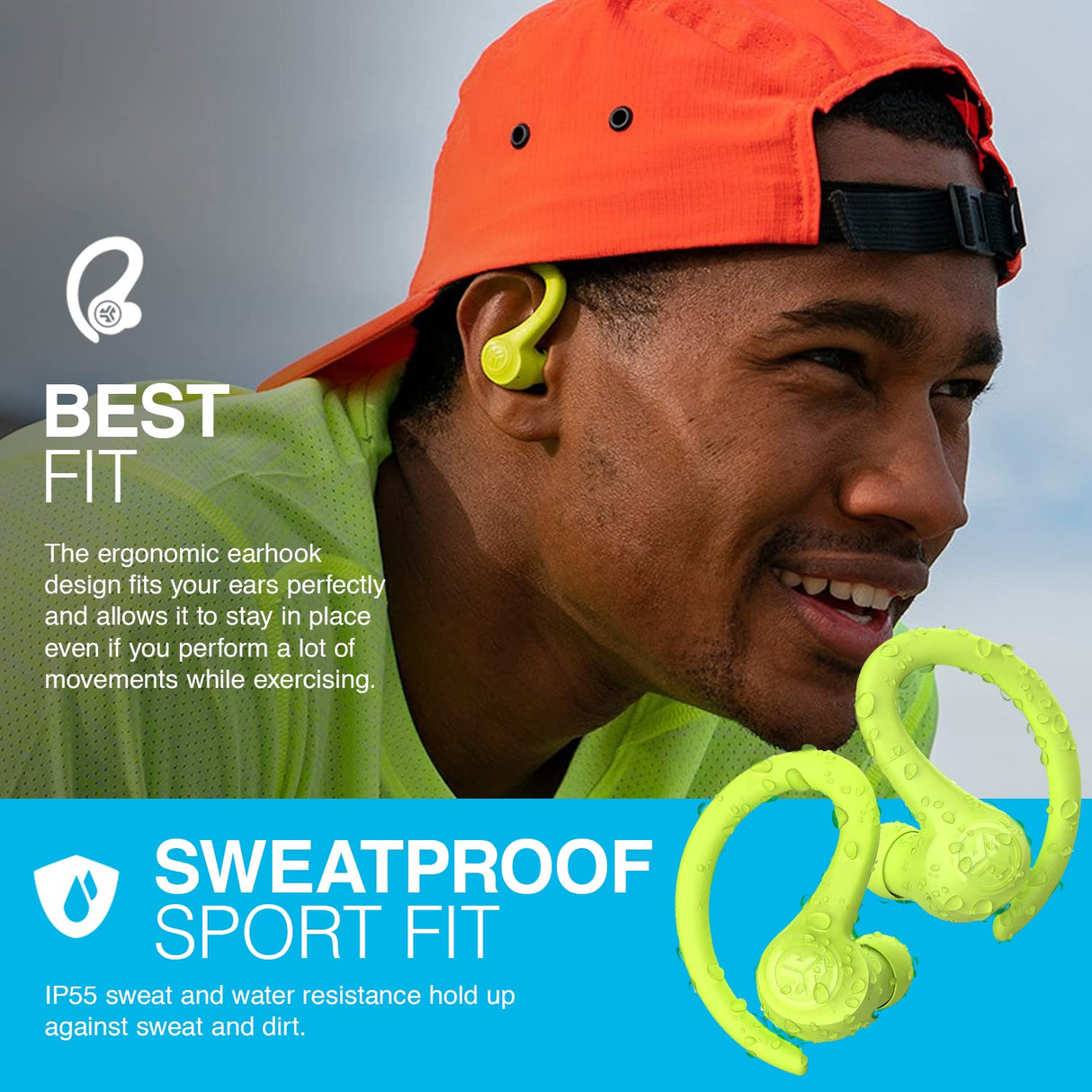 Jlab - Go Air Sport True Wireless In Ear Earbuds - Neon Yellow