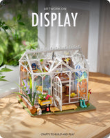 Rolife DIY Miniature House Kit Dreamy Garden House, Tiny House Kit for Adults to Build, Mini House Making Kit with Furnitures, Gifts for Friends (Dreamy Garden House)