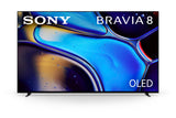 Sony 55 Inch BRAVIA 8 Smart Google TV OLED, 4k OLED TV with Pure Black OLED Contrast, Billions of Real-World Colors, Powerful Processing, Studio Calibrated Picture, Action Without Blur, TV