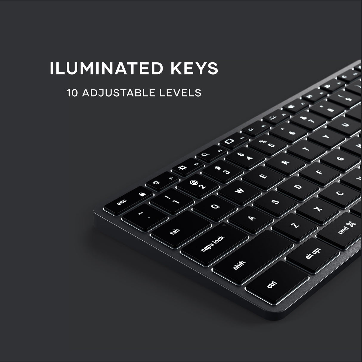 Satechi - Slim X3 Bluetooth Backlit Keyboard - Space Gray