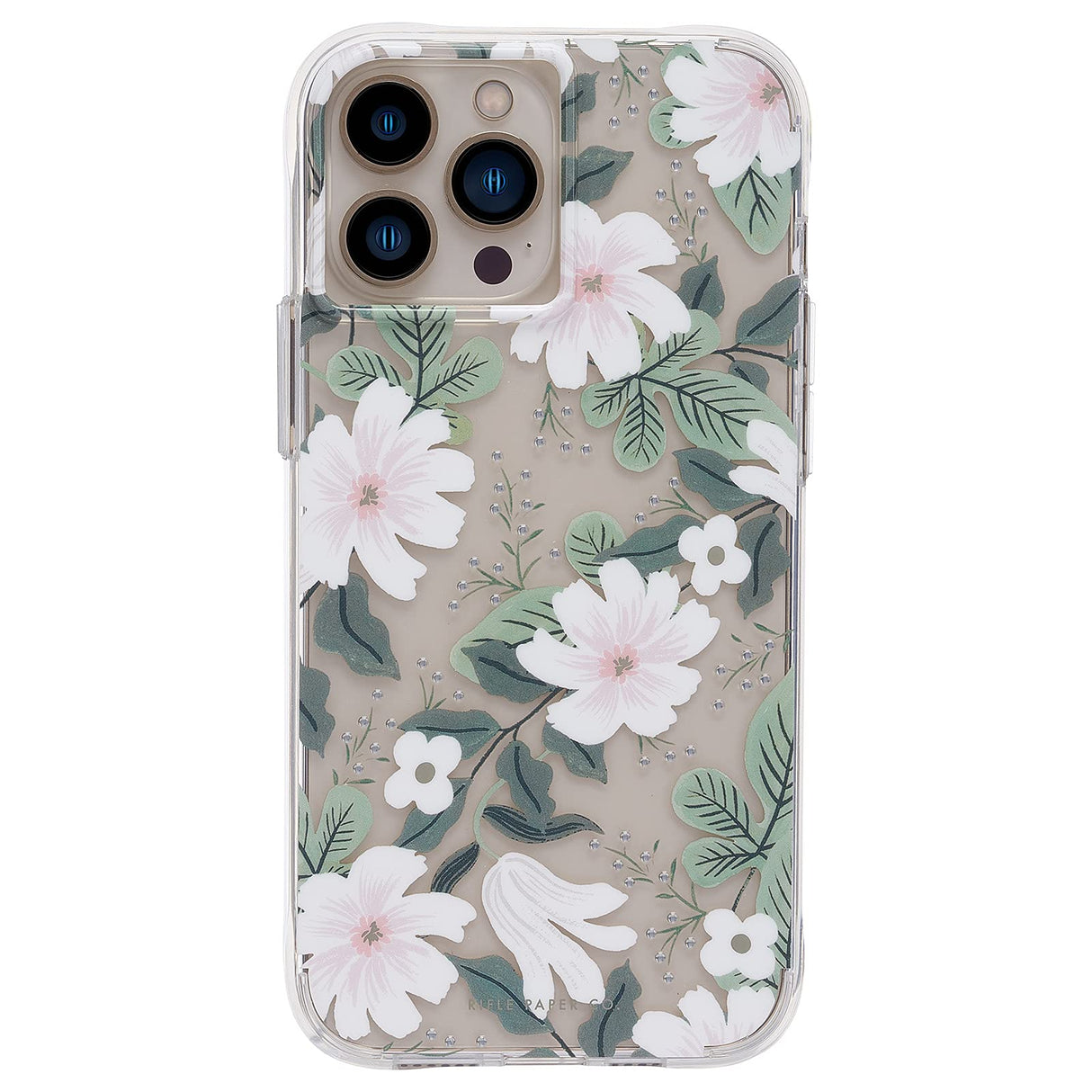 Rifle Paper Co. iPhone 13 Pro Case - 10ft Drop Protection with Wireless Charging - Luxury Floral 6.1" Cute Case for iPhone 13 Pro - Slim, Lightweight, Anti Scratch, Shock Absorbing Materials - Willow