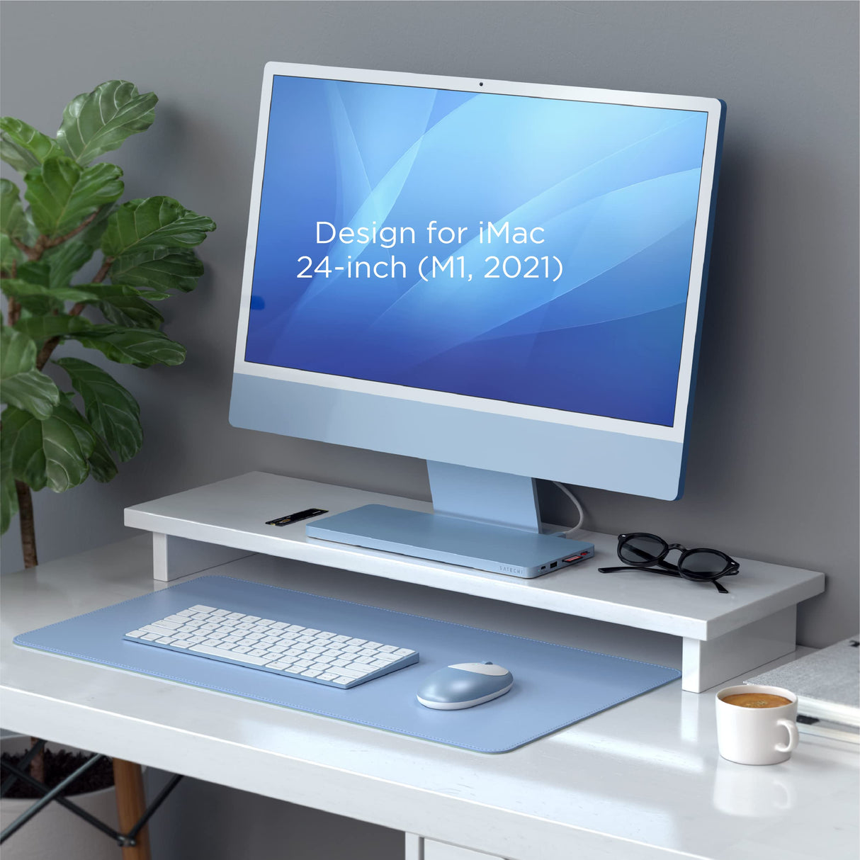 Satechi - Usb C Slim Dock For Apple Imac - Blue