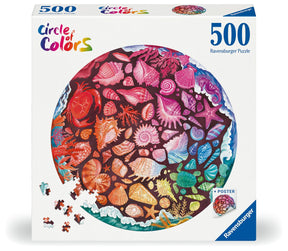Ravensburger Circle of Colors: Seashells 500 Piece Jigsaw Puzzle for Adults