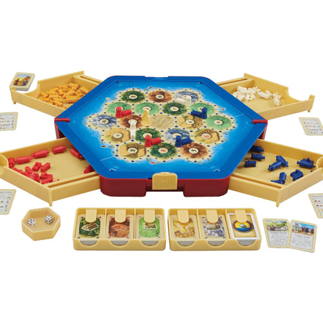 CATAN Traveler COMPACT EDITION Board Game - Settle, Trade, and Build on the Go! Strategy Game, Family Game for Kids and Adults, Ages 10+, 2-4 Players, 60 Minute Playtime, Made by CATAN Studio