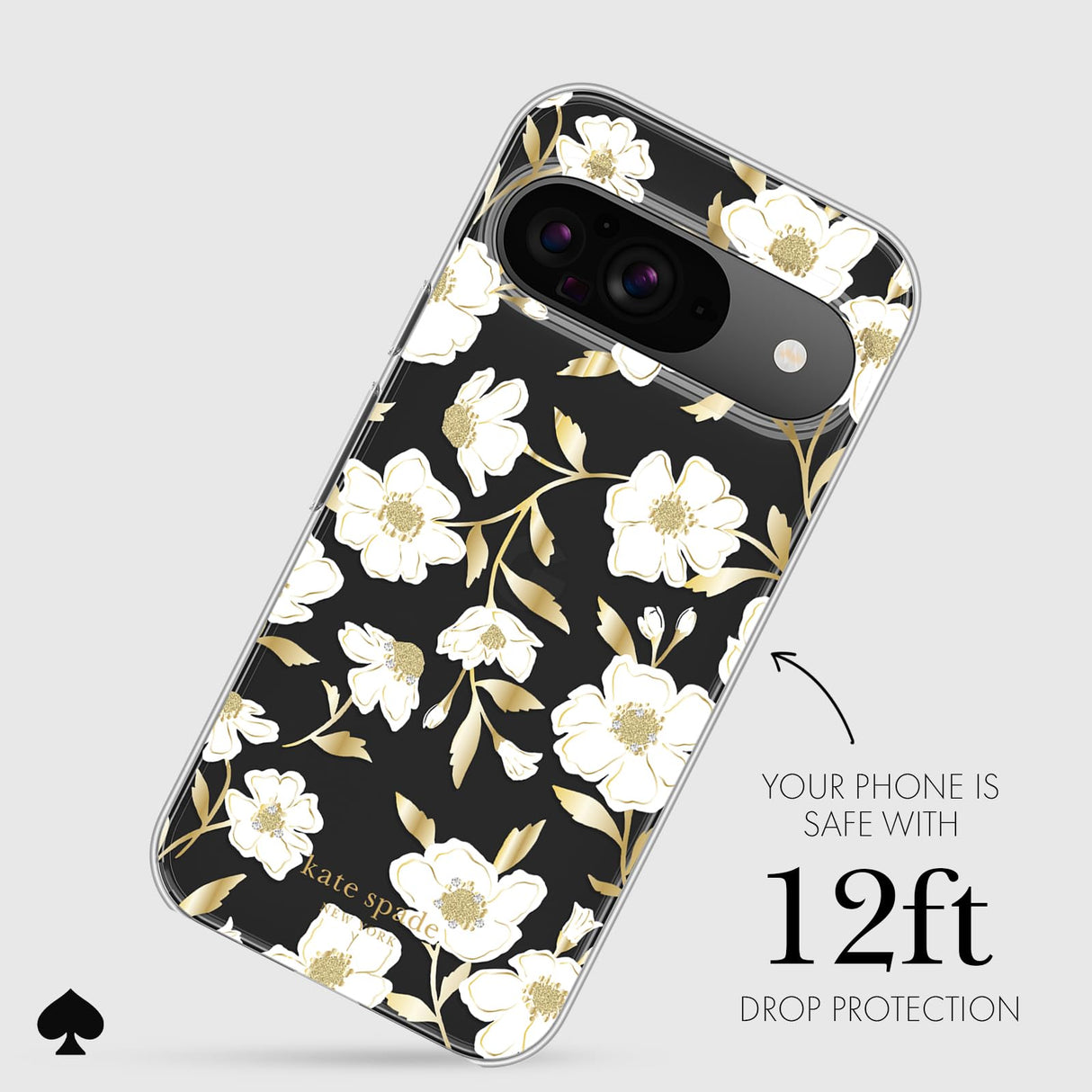 Kate Spade - Protective Case For Google Pixel 9 / Pixel 9 Pro - Sunshine Floral