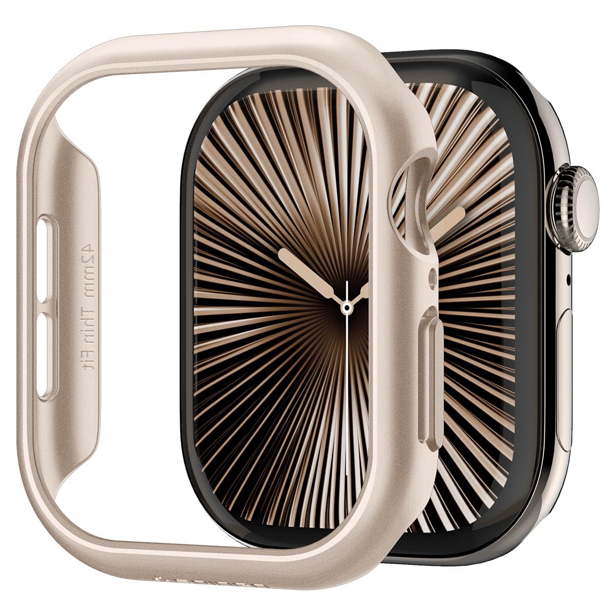 Spigen - Thin Fit Case For Apple Watch Series 10 42mm - Starlight