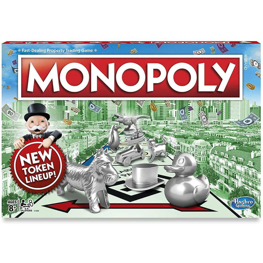 Monopoly Game, Family Board Game for 2 to 6 Players, Monopoly Board Game for Kids Ages 8 and Up, Includes Fan Vote Community Chest Cards