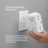 Belkin - 6 Outlet Wall Surge Protector With Usb C And Usb A Ports - White