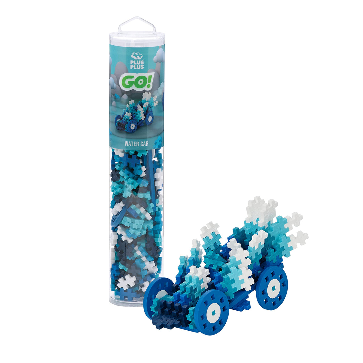 PLUS PLUS Car Building Block Kit, 3D Puzzle Stem Toy Set for Kids, 200 ...