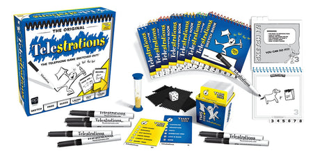 Telestrations Original 8-Player | Family Board Game | A Fun Game for Kids and Adults | Game Night Just Got Better | The Telephone Game Sketched Out | Ages 12+