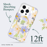 Rifle Paper Co - Magsafe Case For Apple Iphone 15 Pro - Pastel Marguerite