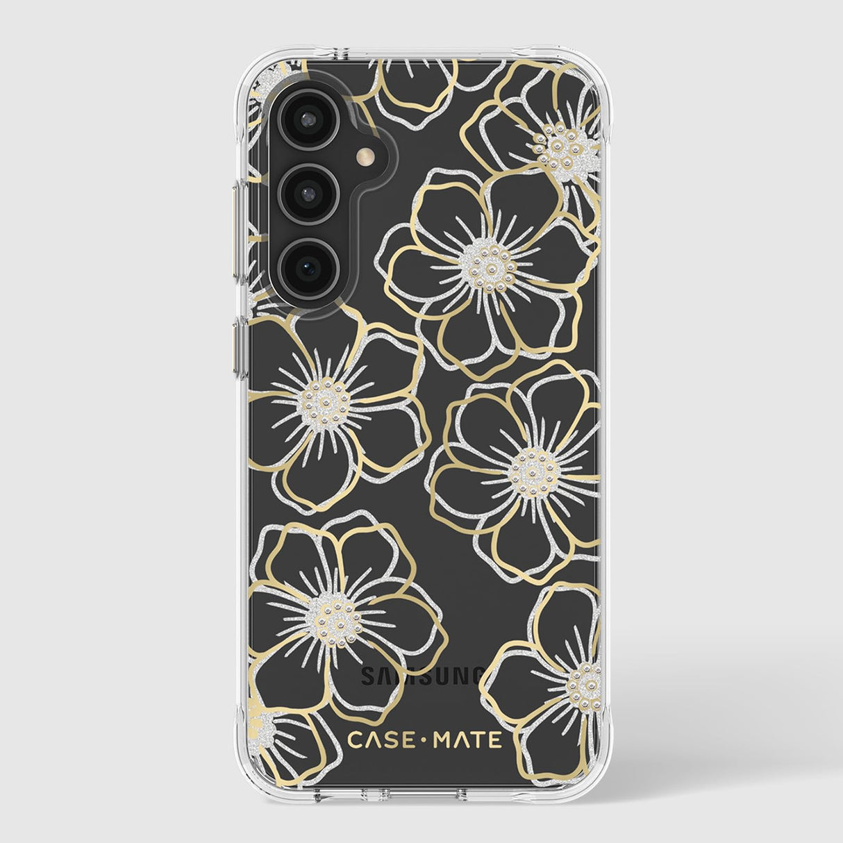 Case-mate - Floral Gems Case For Samsung Galaxy S23 Fe - Gold