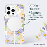 Rifle Paper Co - Magsafe Case For Apple Iphone 15 Pro Max - Pastel Marguerite