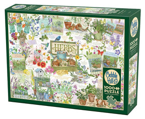 Cobble Hill 1000 Piece Puzzle - Herb Garden - Sample Poster Included