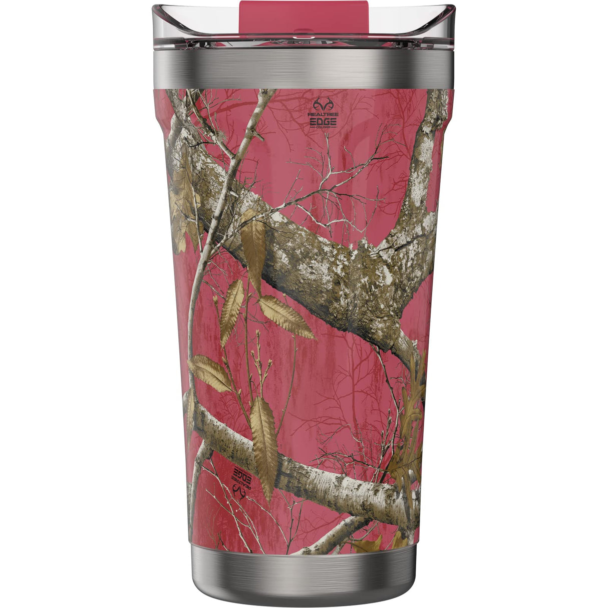 Otterbox - Elevation Tumbler With Closed Lid 16oz - Realtree Flamingo Pink