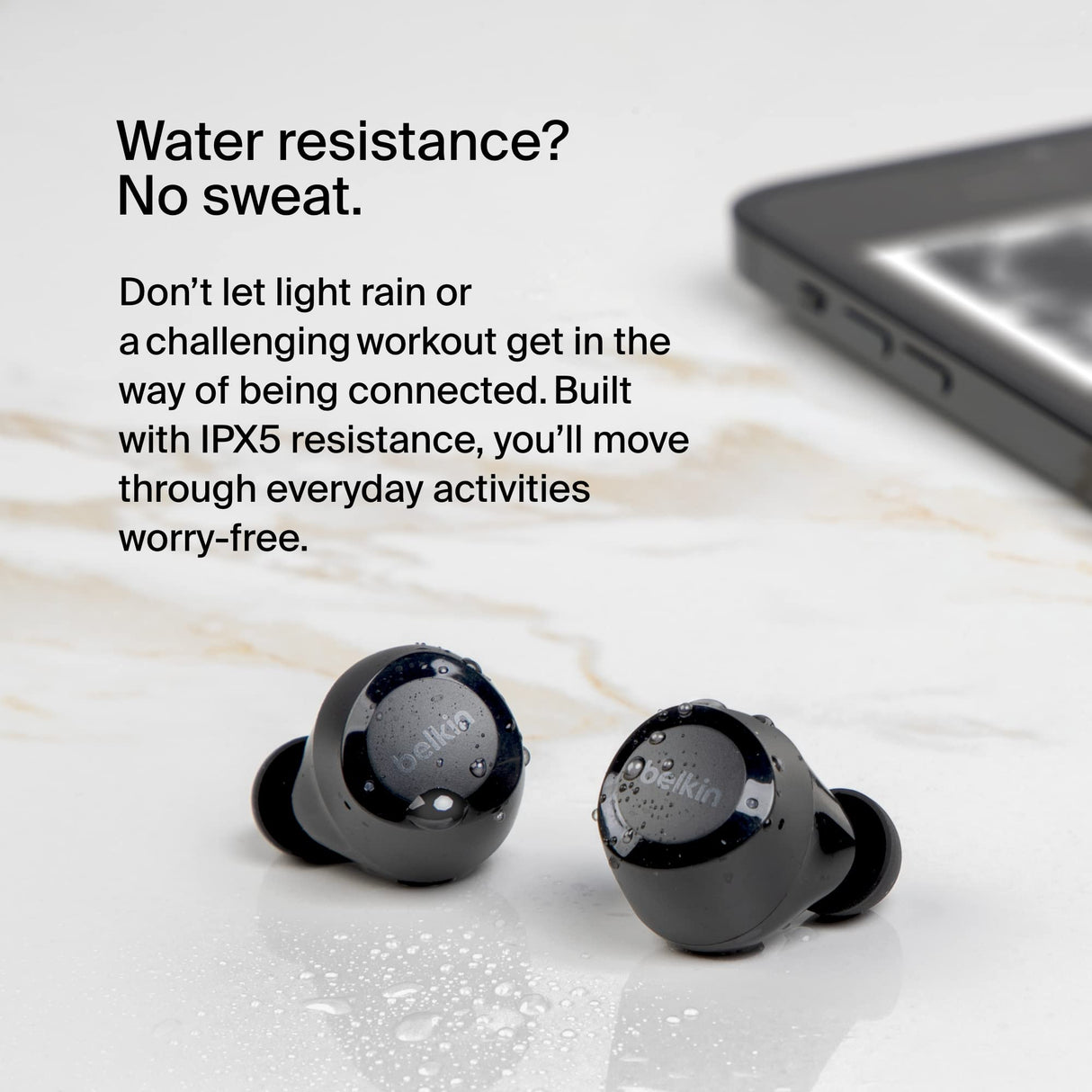 Belkin - Soundform Bolt True Wireless Earbuds - Black