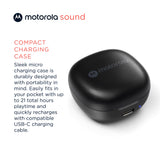 Motorola - Motobuds 105 In Ear True Wireless Bluetooth Earbuds - Black