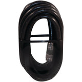 6FT RG6 QUAD SHIELD COAX WITH F CONNECTORS, BLACK