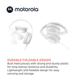 Motorola - Xt120 Wired Over Ear Headphones - White