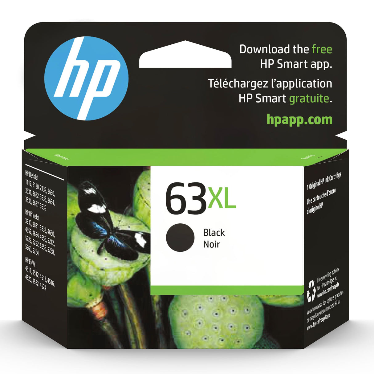 HP 63XL Black High-yield Ink Cartridge