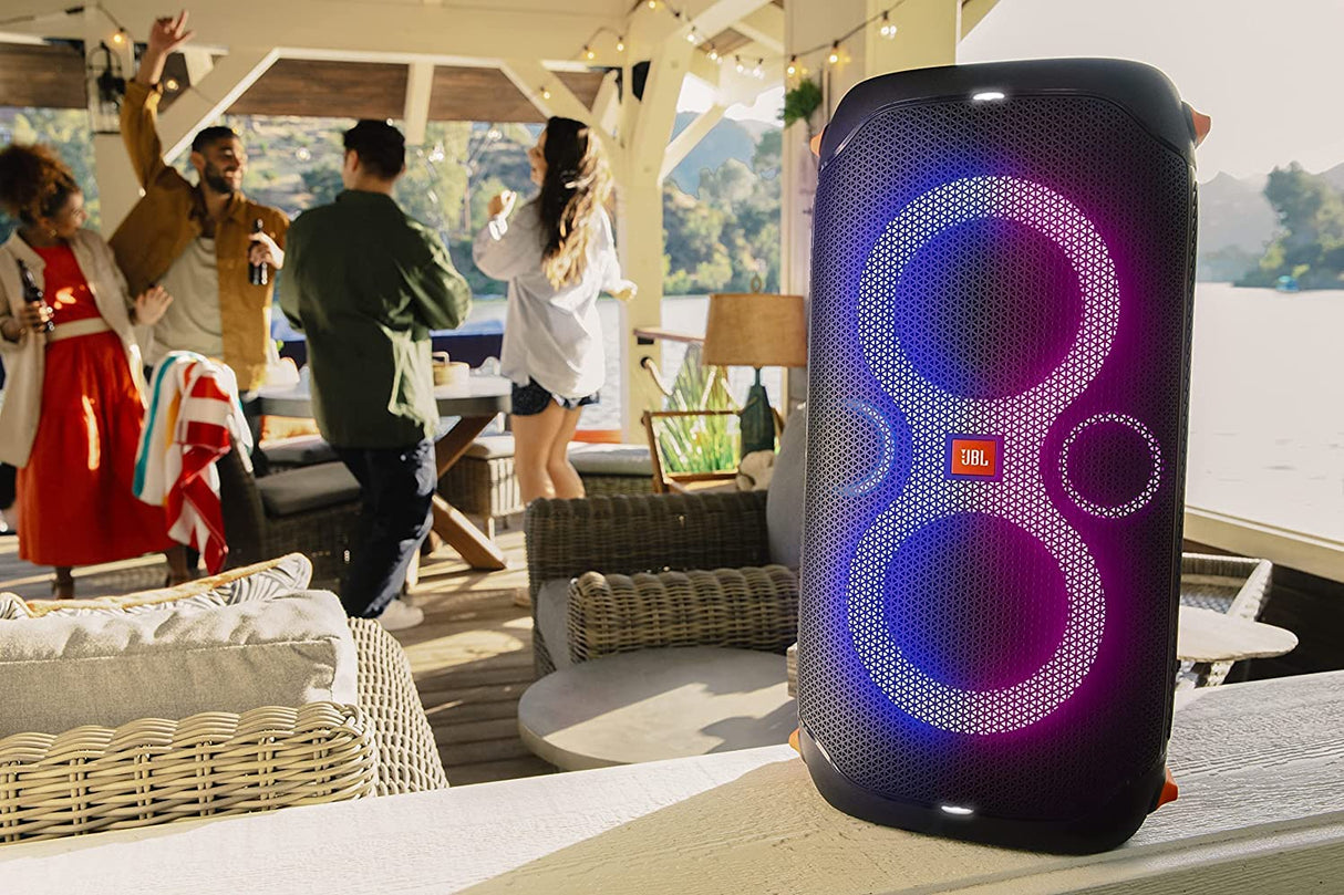 JBL PartyBox 110 - Portable Party Speaker with Built-in Lights, Powerful Sound and deep bass, Black