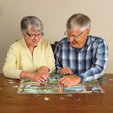 Cobble Hill 275 Piece Easy-Handling Puzzle - Cabin Country - Sample Poster Included