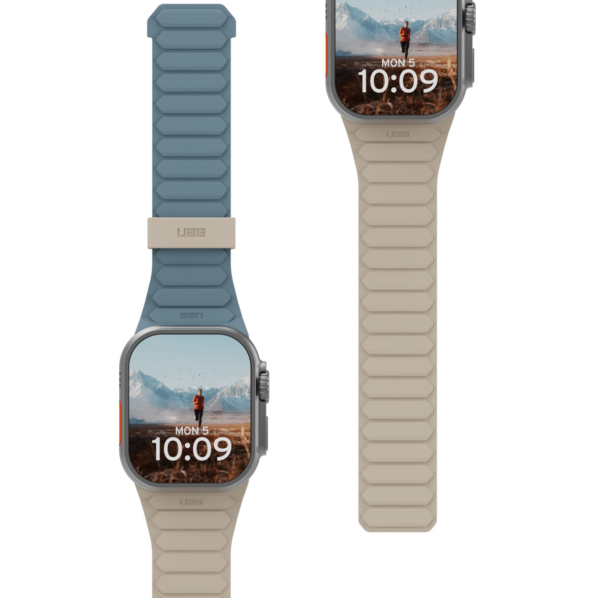 Urban Armor Gear (uag) - Pathfinder Watch Strap For Apple Watch 42mm / 44mm / 45mm / 49mm - Dune And Cloud Blue