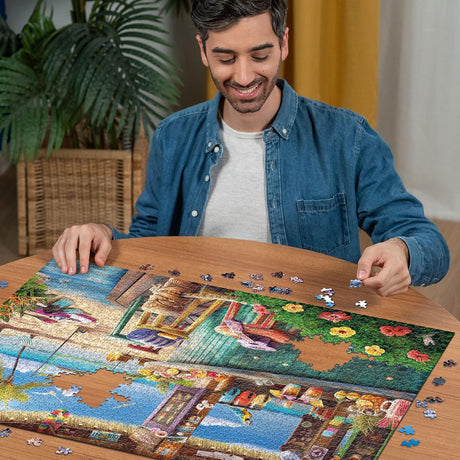Ravensburger Beach Bar Breezes 1500-Piece Jigsaw Puzzle