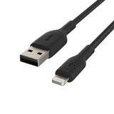 Belkin - Boost Up Charge Usb A To Apple Lightning Braided Cable 3ft - Black