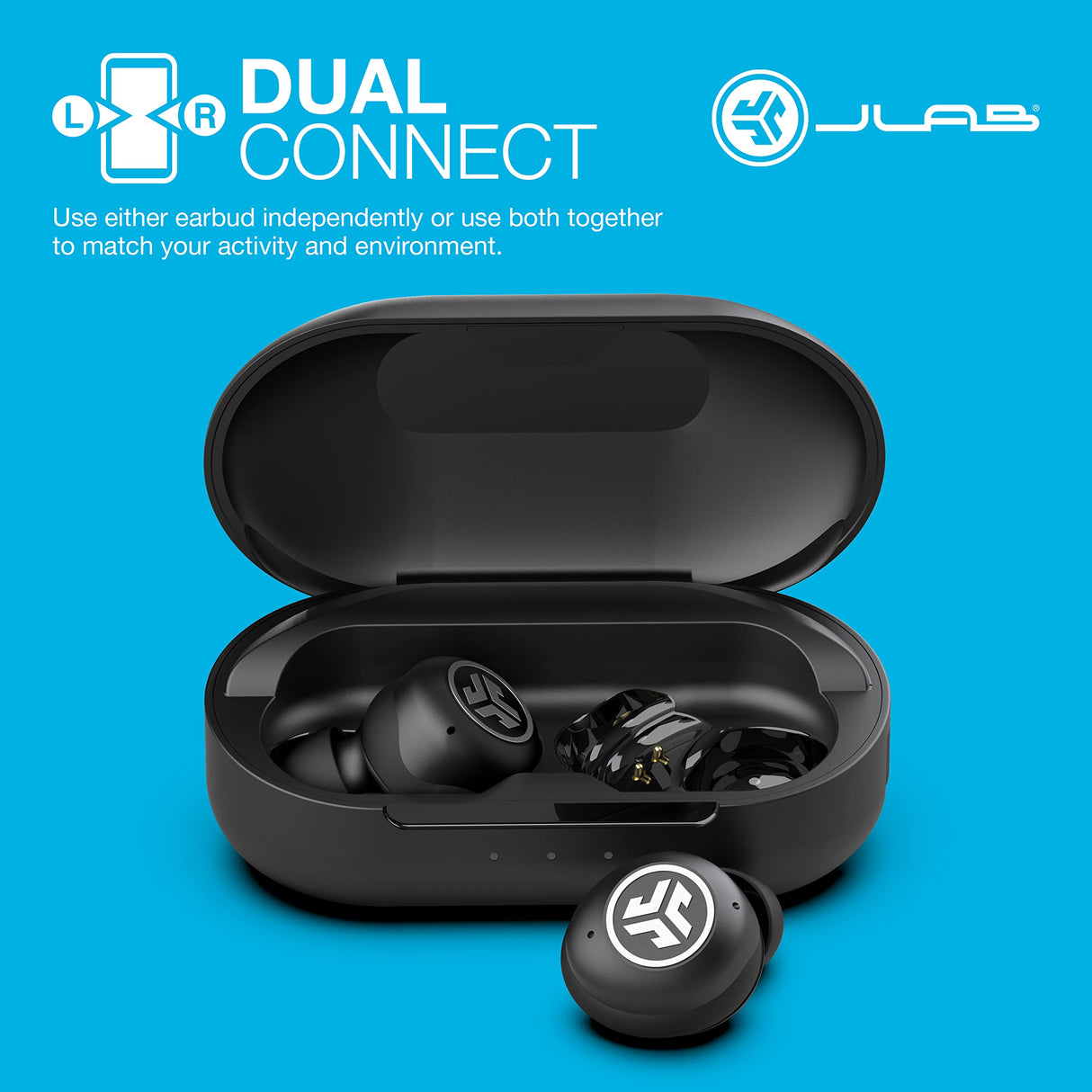 Jlab - Jbuds Air Pro True Wireless In Ear Earbuds - Black