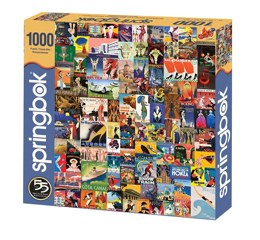 Springbok's 1000 Piece Jigsaw Puzzle Delightful Deco - Made in USA