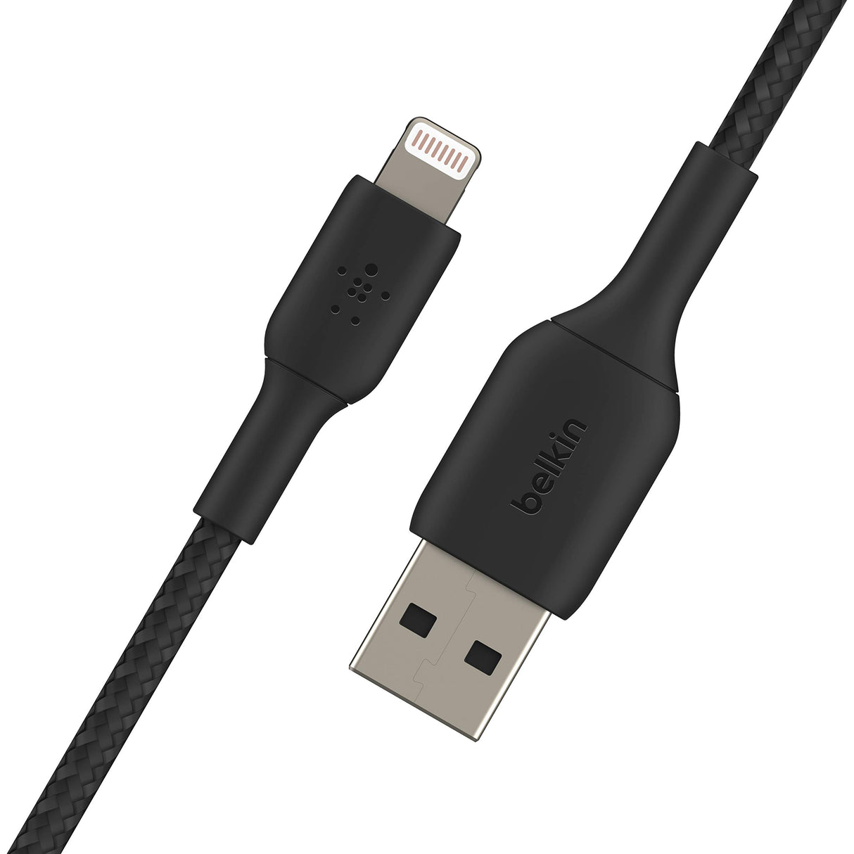 Belkin - Boost Up Charge Usb A To Apple Lightning Braided Cable 3ft - Black