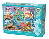 Cobble Hill Family Piece's 350 Puzzle - Ocean Magic - Sample Poster Included