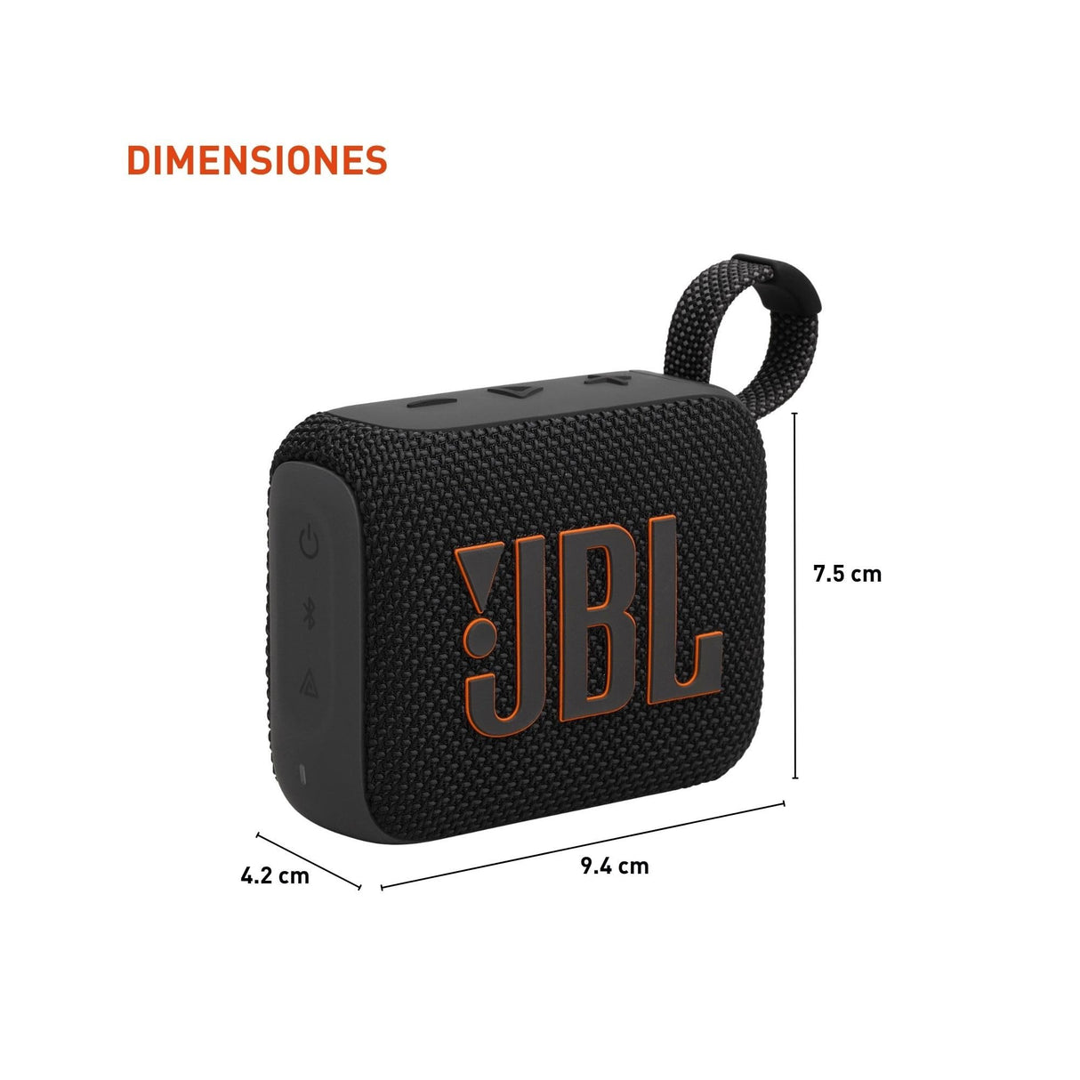 Jbl - Go 4 Waterproof Bluetooth Speaker - Black