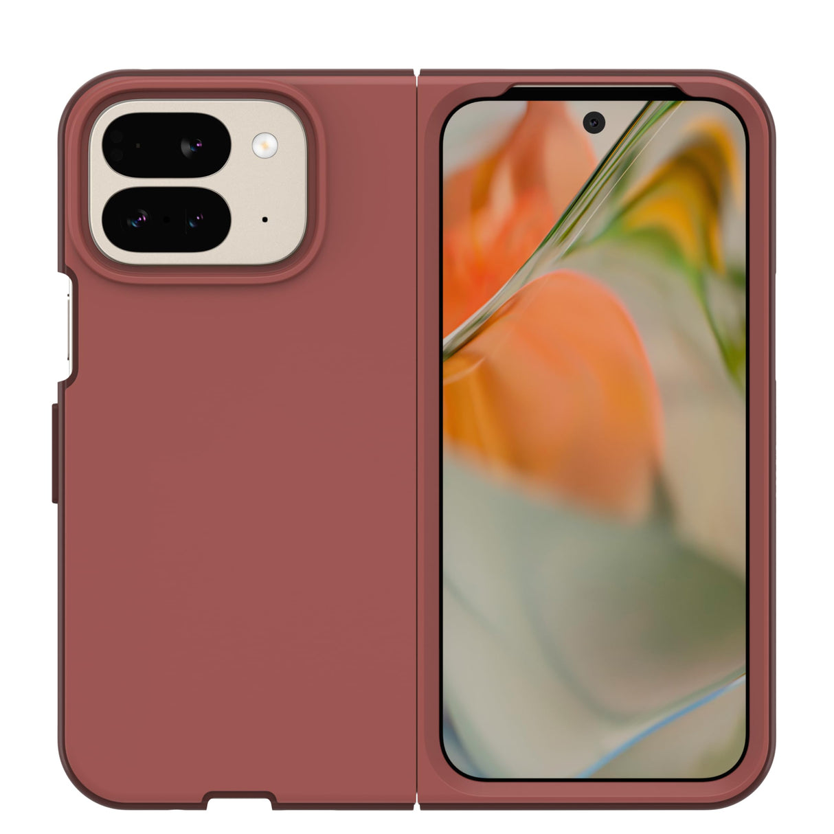 Otterbox - Thin Flex Case For Google Pixel 9 Pro Fold - Red Clay