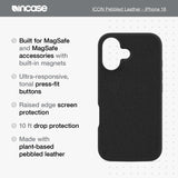 Incase - Icon Magsafe Case For Apple Iphone 16 - Obisidian