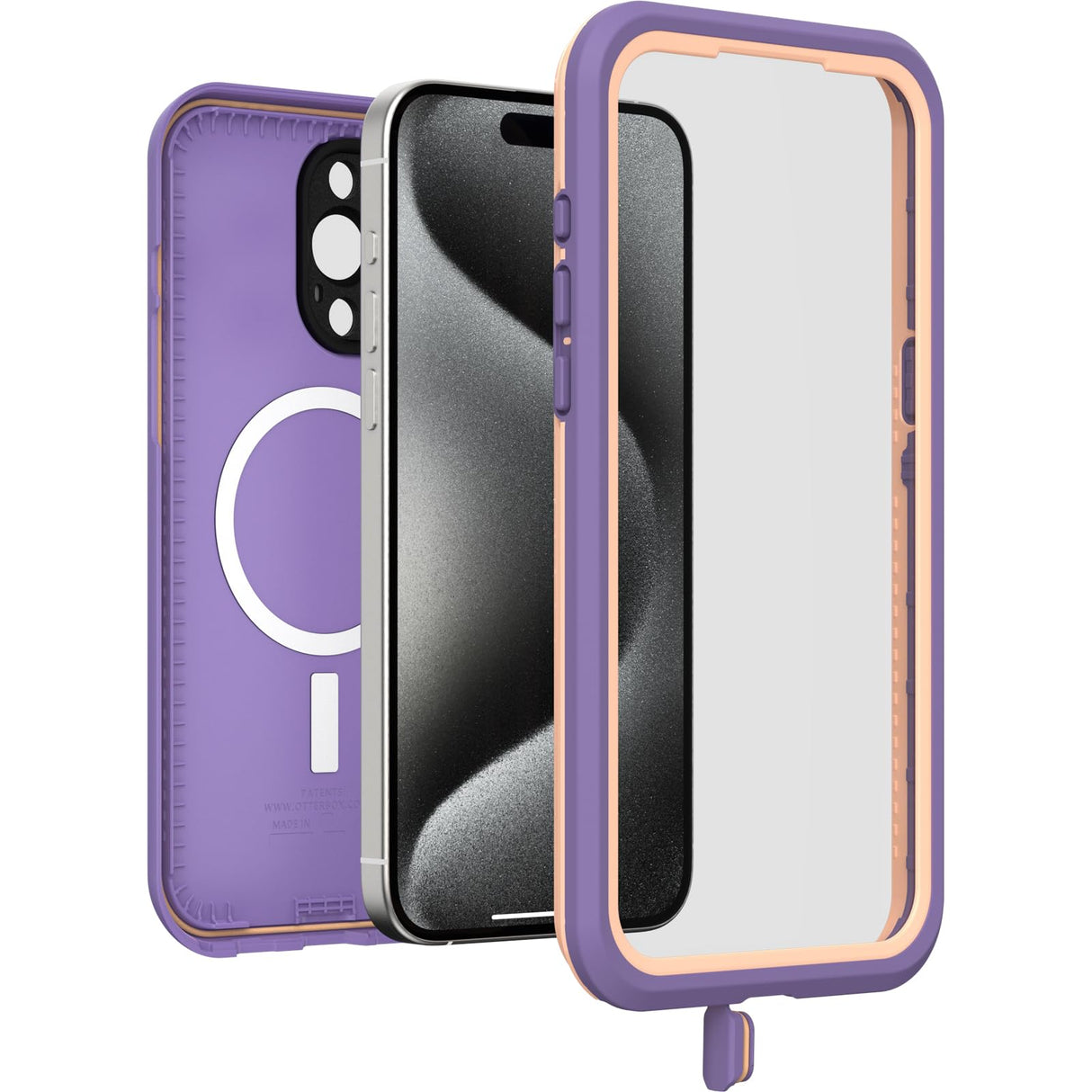 Otterbox - Fre Magsafe Case For Apple Iphone 15 Pro Max  - Purple