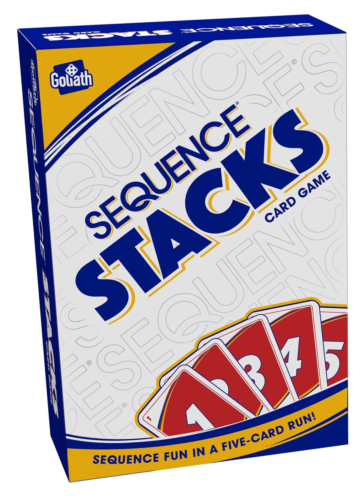 Goliath Sequence Stacks Card Game - Sequence Fun in a Five-Card Run, White