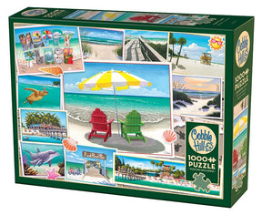 Cobble Hill 1000 Piece Puzzle - Happy Place- Sample Poster Included