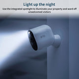 Arlo Ultra 2 Spotlight Camera 4K HDR (Camera only, SmartHub Sold Separately | Wireless Home Security Camera | Color Night Vision, Motion Sensor, 180º View, 2-Way Audio - White