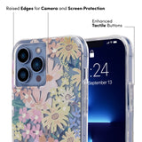 Rifle Paper Co. iPhone 13 Pro Max Case - 10ft Drop Protection with Wireless Charging - Luxury Floral Print 6.7" Case for iPhone 13 Pro Max - Slim, Anti Scratch, Shock Absorbing Materials - Marguerite