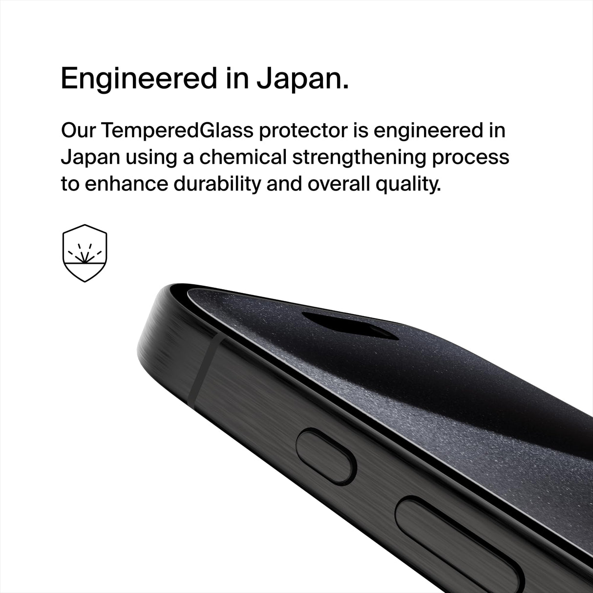 Belkin - Glass Screen Protector With Ez Tray For Apple Iphone 15 Pro - Clear