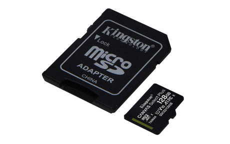 Kingston - Microsdxc Canvas Select Plus 128gb Memory Card And Adapter - Black