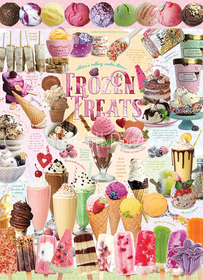 Cobble Hill 1000 Piece Puzzle - Frozen Treats - Sample Poster Included