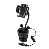 Scosche - Powerhub Cup Holder Phone Mount - Black