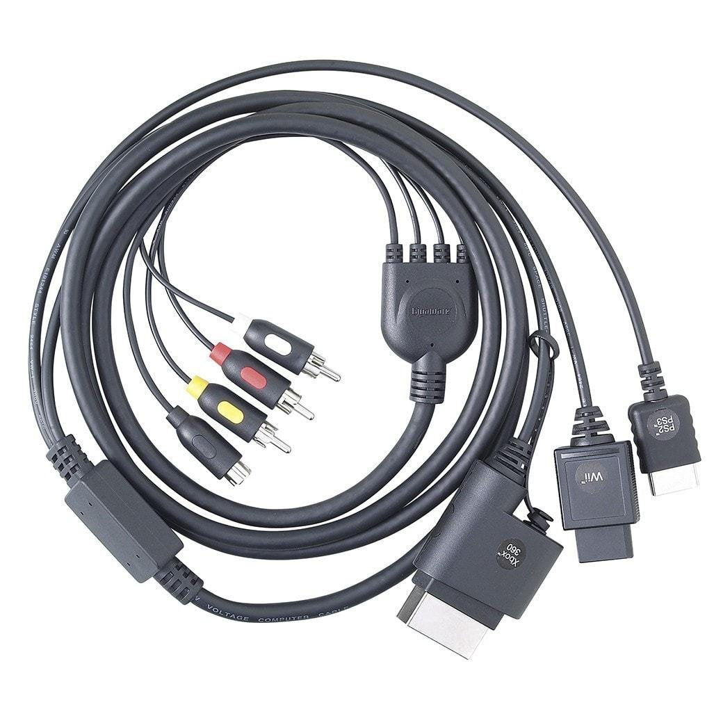 GIGAWARE UNIVERSAL COMPOSITE/S-VIDEO GAMING CABLE