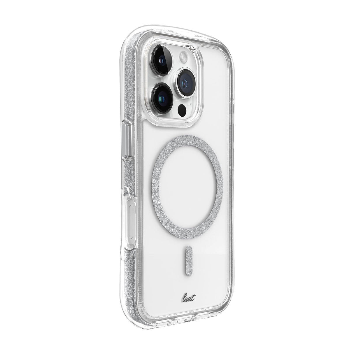 IPHONE 16 PRO LAUT AERO SPARKLE CASE WITH MAGSAFE - CRYSTAL SILVER