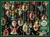 Cobble Hill 1000 Piece Puzzle - Christmas Ornaments - Sample Poster Included