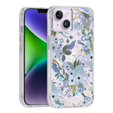 Rifle Paper Co - Ultra Slim Antimicrobial Case For Apple Iphone 14 Plus - Garden Party Blue